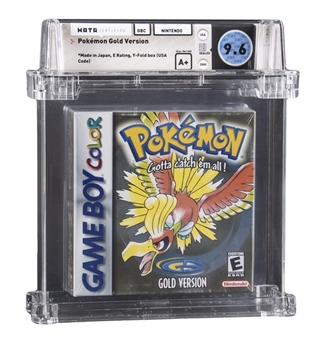 2000 GBC Game Boy Color Nintendo (USA) "Pokemon Gold Version" Sealed Video Game - WATA 9.6/A+